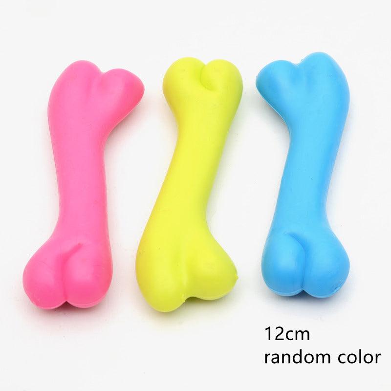 Durable Dog Bone Chew Toy: High-Quality Rubber Molar Toy For Pets-4