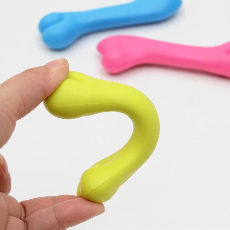 Durable Dog Bone Chew Toy: High-Quality Rubber Molar Toy For Pets-3